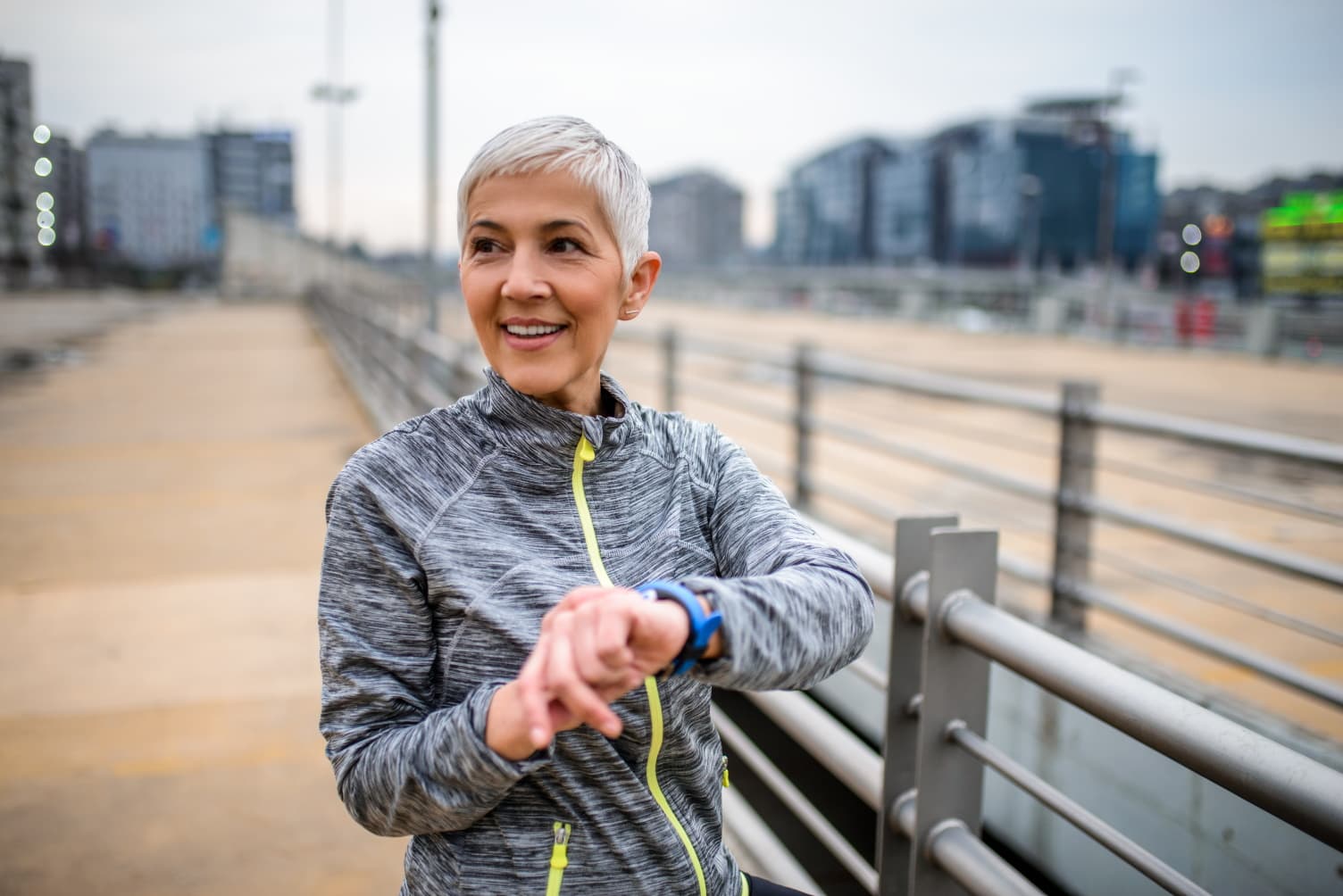 Medicare member going on a run outside.