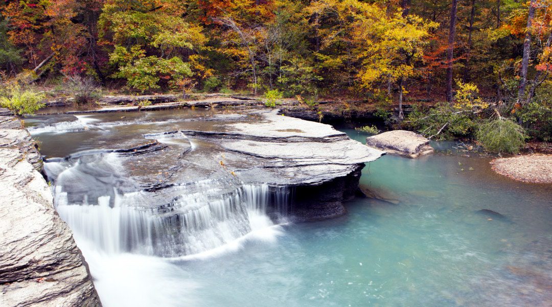 Haw Creek Waterfall in Arkansas.